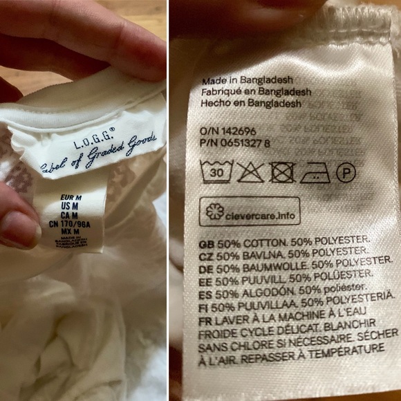 2 NWOT Ivory Lace Tops from H&M - Picture 5 of 8